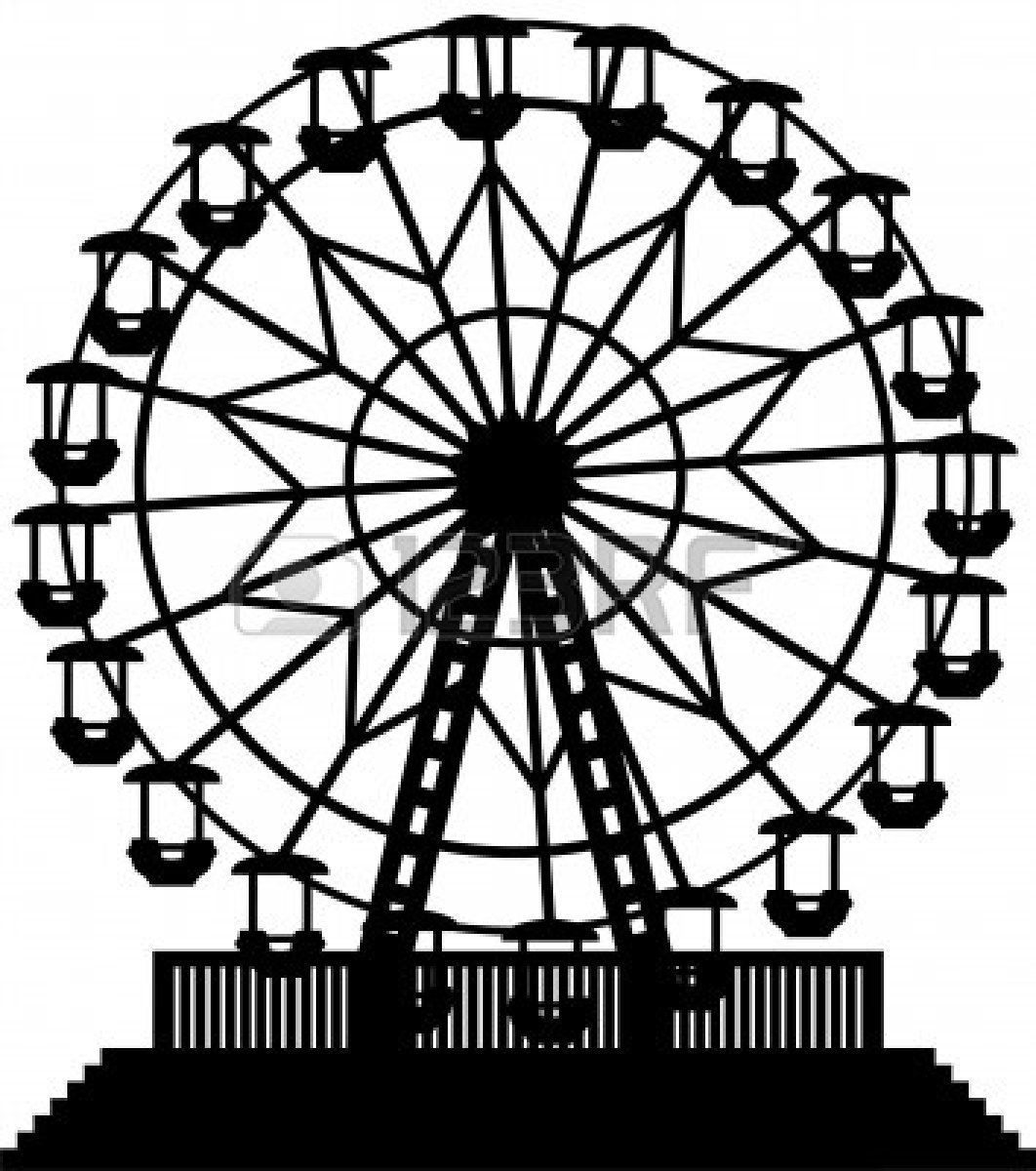1062x1200 Wheels Clipart Sketch Cute Borders, Vectors, Animated, Black And - Ferris Wheel Sketch