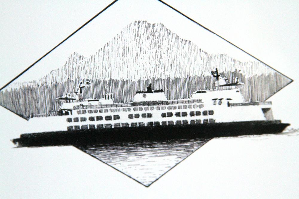1000x667 Ferry Diamond Art Print Hinge Gallery - Ferry Sketch