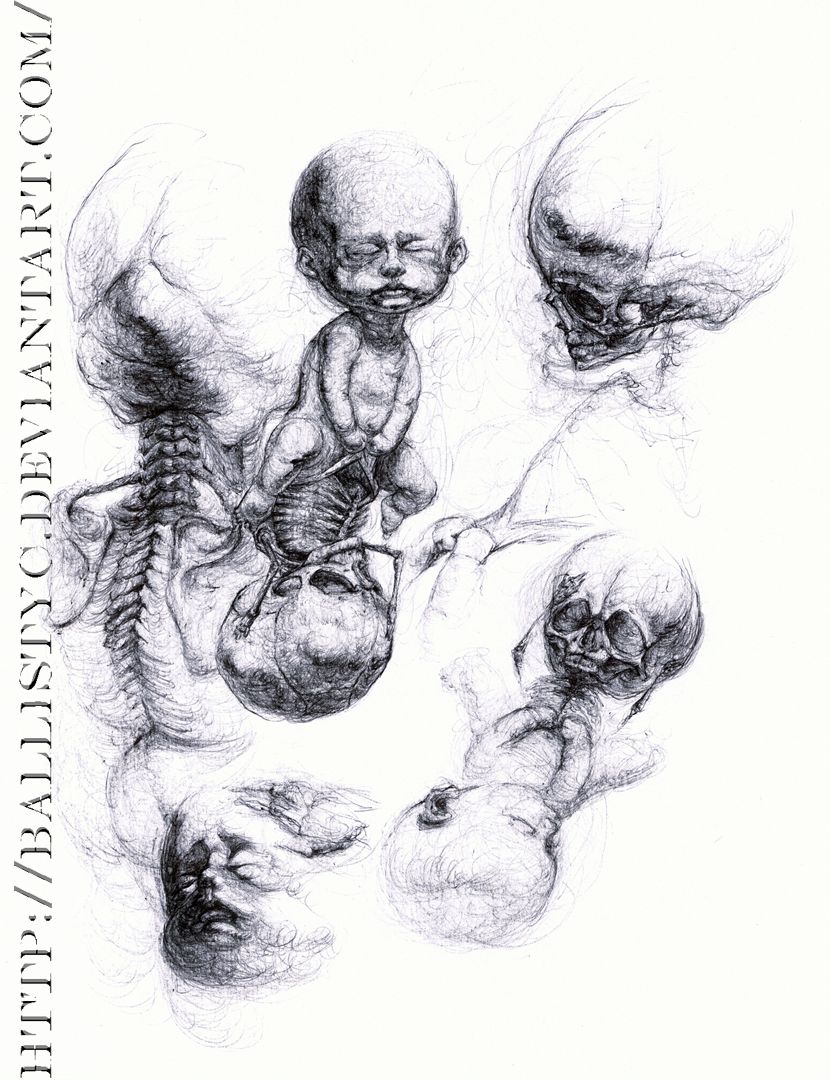 830x1080 Ballistyc Art Anatomy, Art And - Fetus Sketch