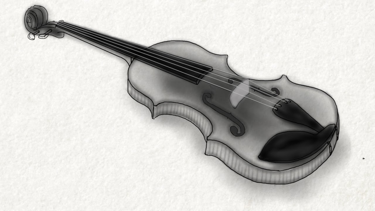 Fiddle Sketch at PaintingValley.com | Explore collection of Fiddle Sketch