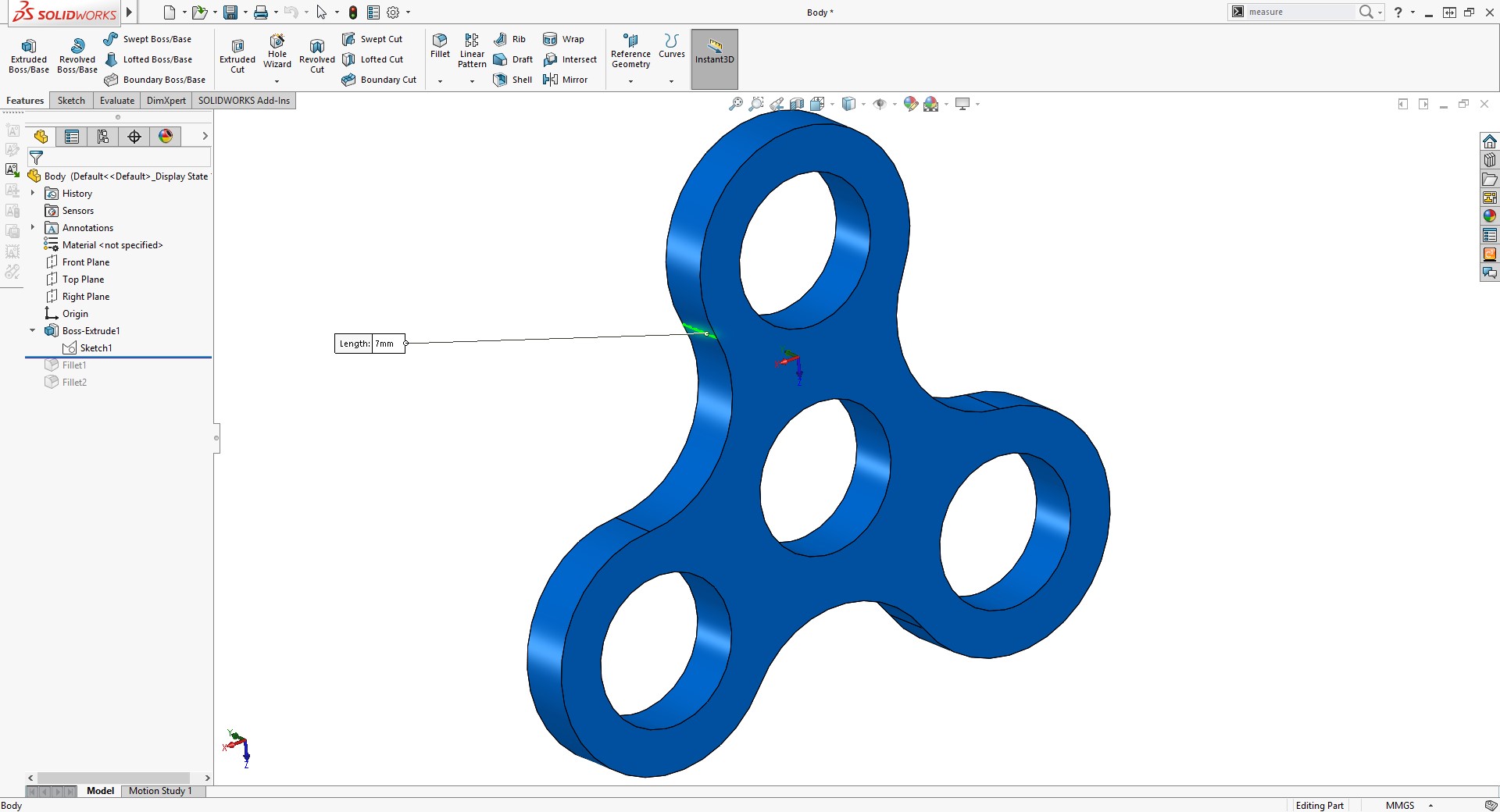 1920x1040 The Fidget Spinner In 5 Easy Steps Solidworks 2017 Cadtek Systems - Fidget Spinner Sketch