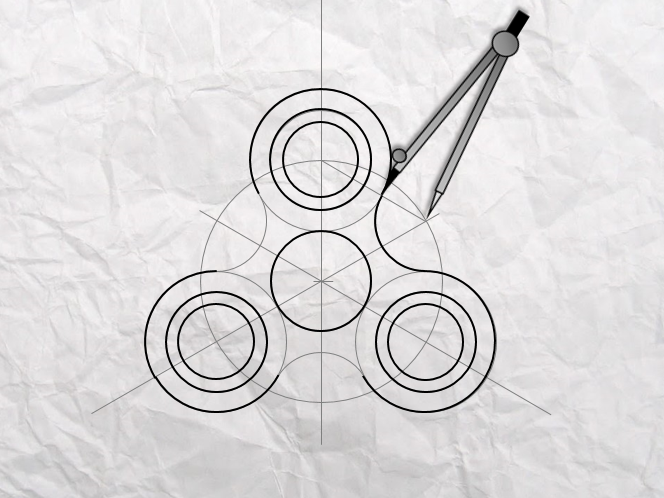 664x498 Fidget Spinner - Fidget Spinner Sketch