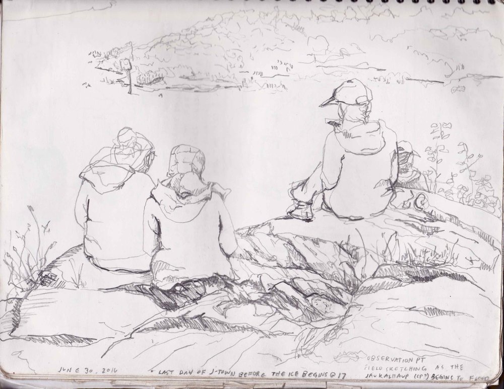 1000x773 Field Sketching Juneau Icefield Research Program - Field Sketch