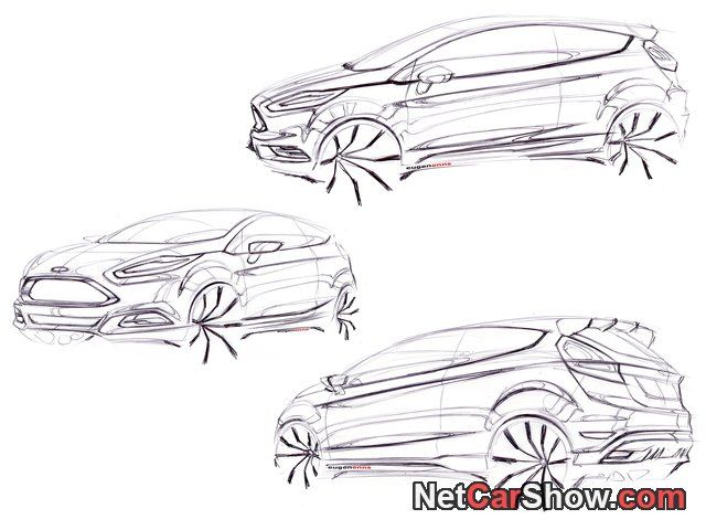 640x480 Ford Fiesta St Concept Sketch Inspiration.. - Fiesta Sketch
