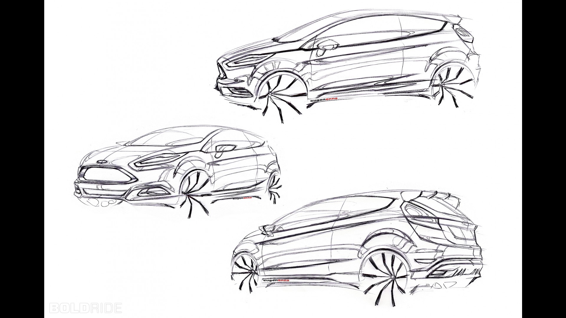 1920x1080 Ford Fiesta St Concept - Fiesta Sketch