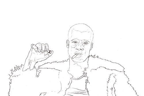 500x334 Fight Club Artwork Tumblr - Fight Club Sketch
