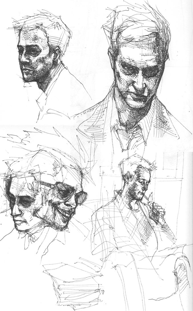677x1089 Random Fight Club Sketches By Ovolon Fan Art In 2018 - Fight Club Sketch