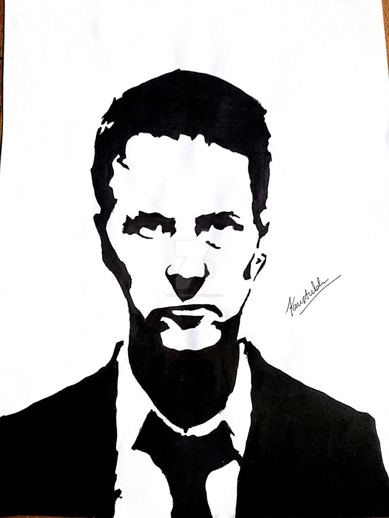 774x1032 Edward Norton (Fight Club) Sketch By Kaustubh1605 - Fight Club Sketch