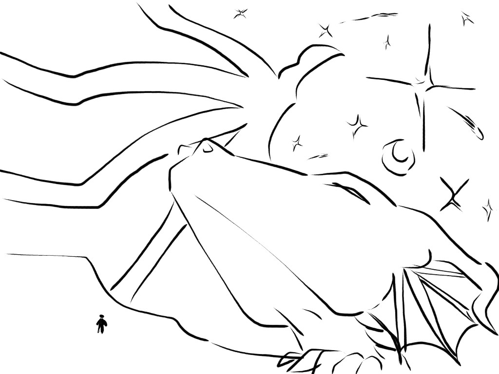 1024x768 Good Vs Evil Fight Sketch (Boys) - Fight Sketch