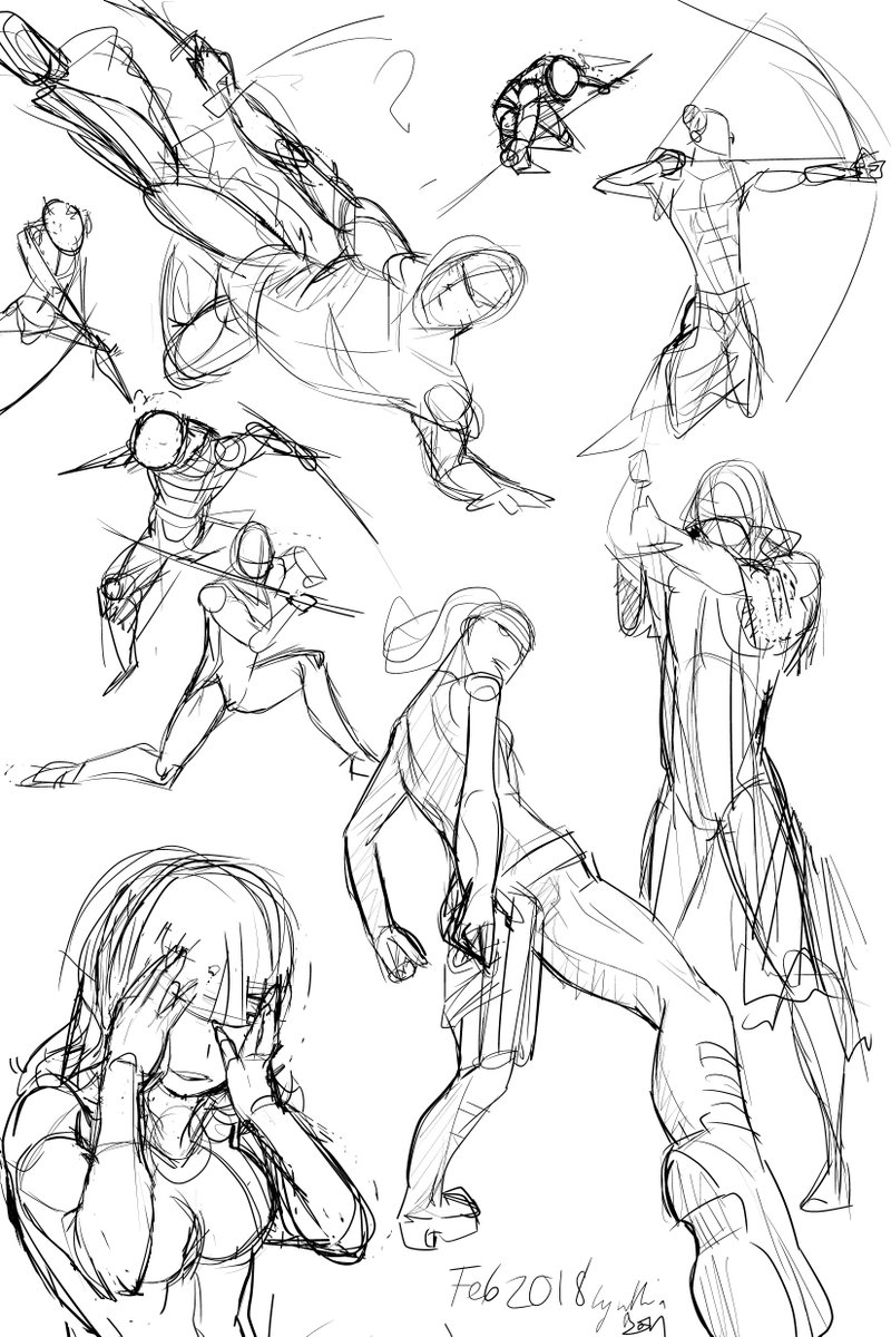 800x1200 Xyncomix On Twitter Pose Studies - Fight Sketch