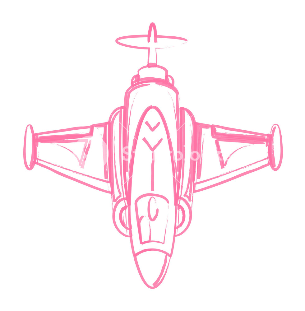 981x1000 Sketch Of Fighter Plane Royalty Free Stock Image - Fighter Plane Sketch