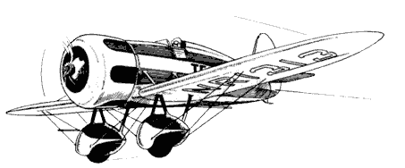 453x188 Travel Air Mystery Ship Aircraft - Fighter Plane Sketch