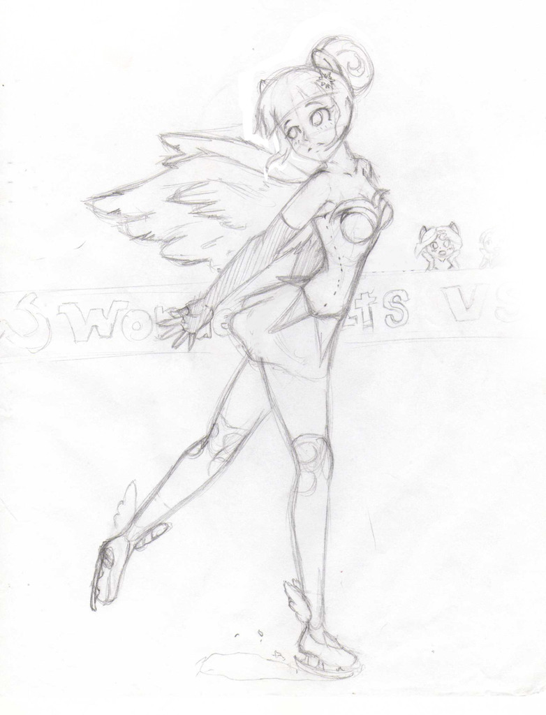 figure skating sketch