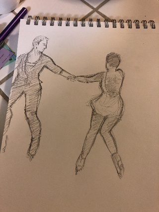 320x427 Olympics Figure Skating!!!!!!!!! So Much Fun To Sketch Oh God - Figure Skating Sketch
