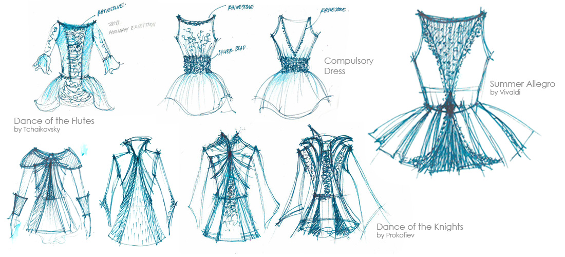 1100x500 Figure Skating Apparel And Accessories - Figure Skating Sketch