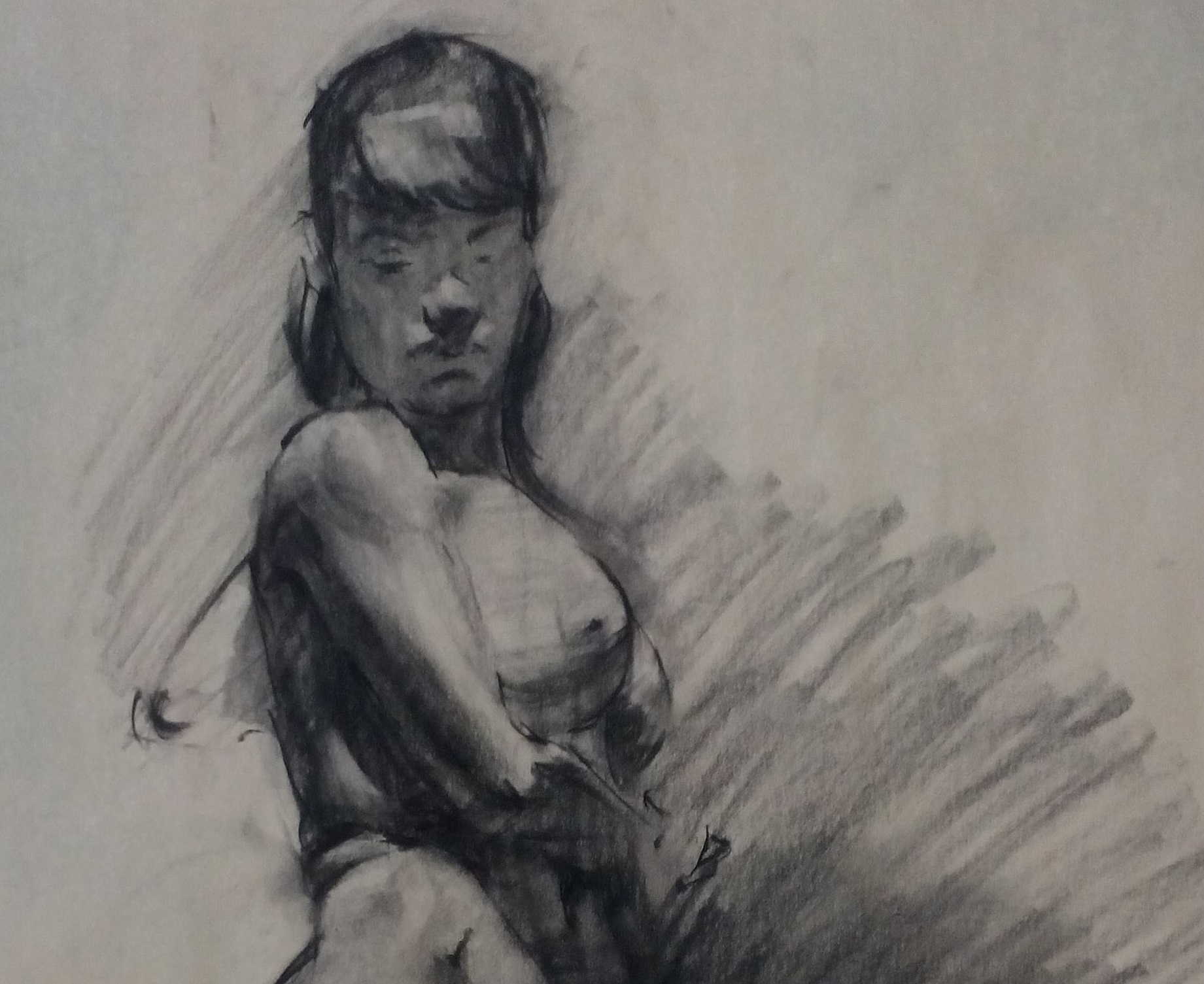 1841x1505 Figure Sketch C A E Gray Fine Art - Figure Sketch