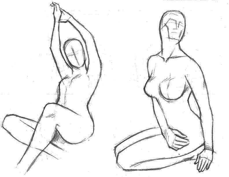 792x612 Studying The Human Figure On Behance - Figure Sketch