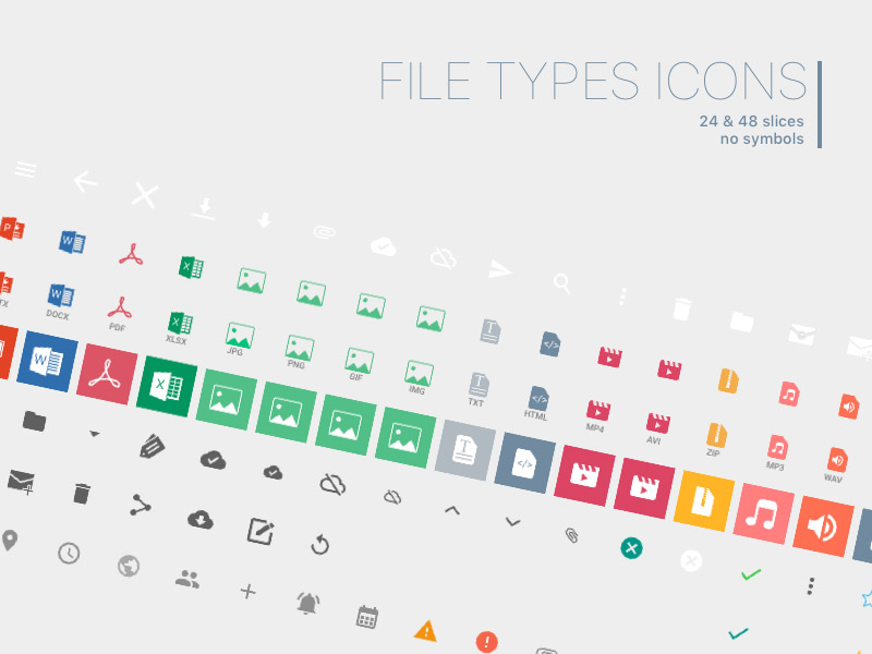 800x600 24 File Types Icons Sketch Freebie - File Sketch