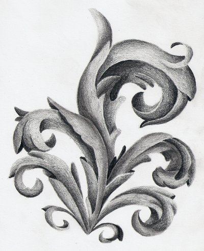 400x492 Shell Filigree By Kaly89 - Filigree Sketch