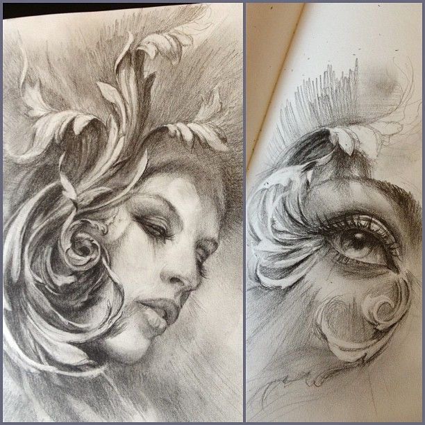 612x612 Some Filigree Sketches I Did On The Flight. Any Takers On The Girl - Filigree Sketch