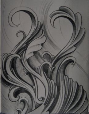 290x369 Filigree Sketch By ~aoxomoxoa9 Pintura Em Tecido - Filigree Sketch