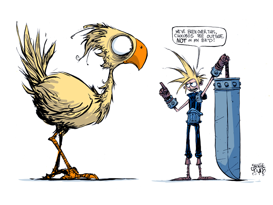 960x720 Final Fantasy 7 Daily Sketch - Final Fantasy Sketch