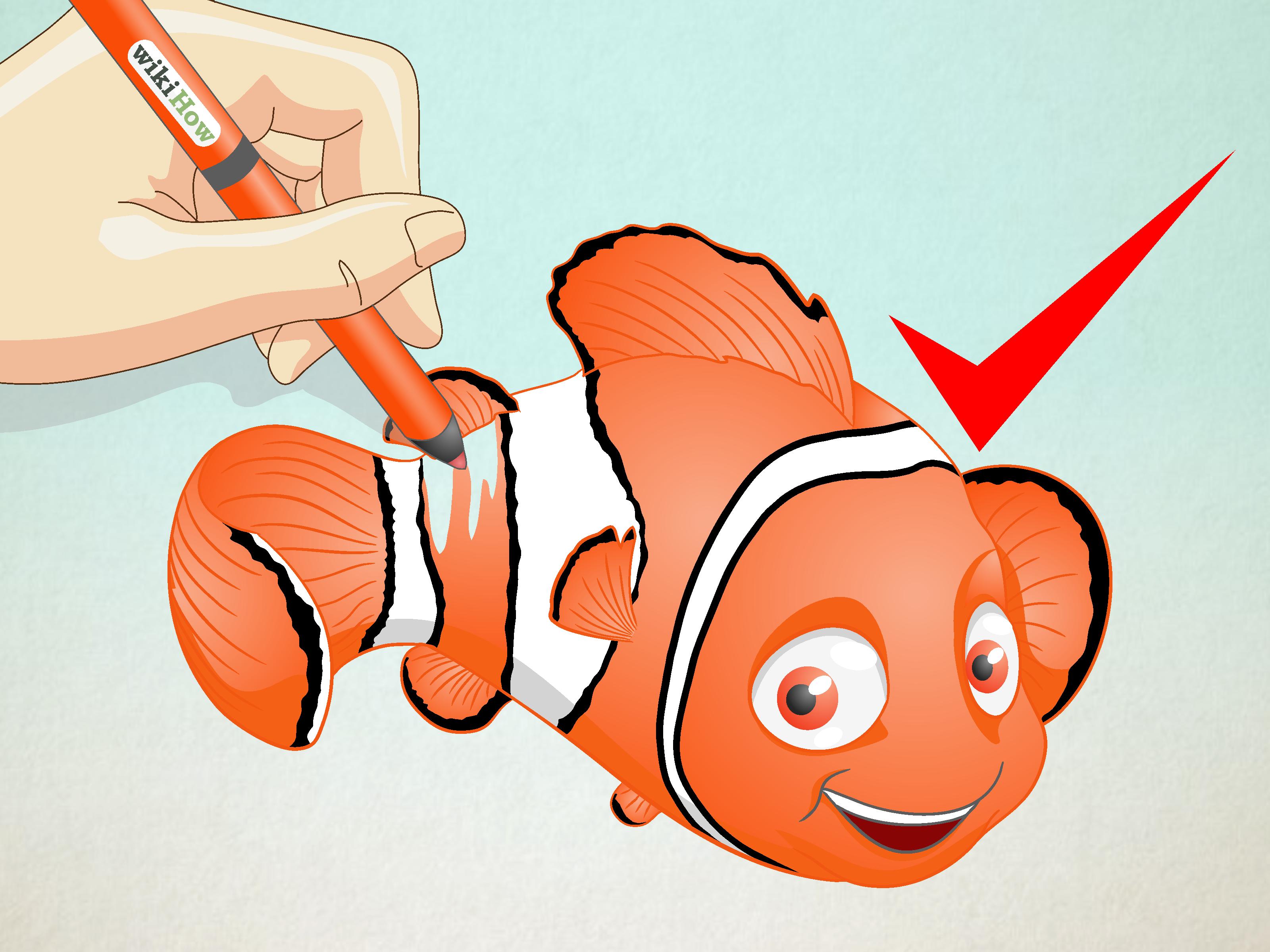 3200x2400 How To Draw Nemo From Finding Nemo 12 Steps (With Pictures) - Finding Dory Sketch
