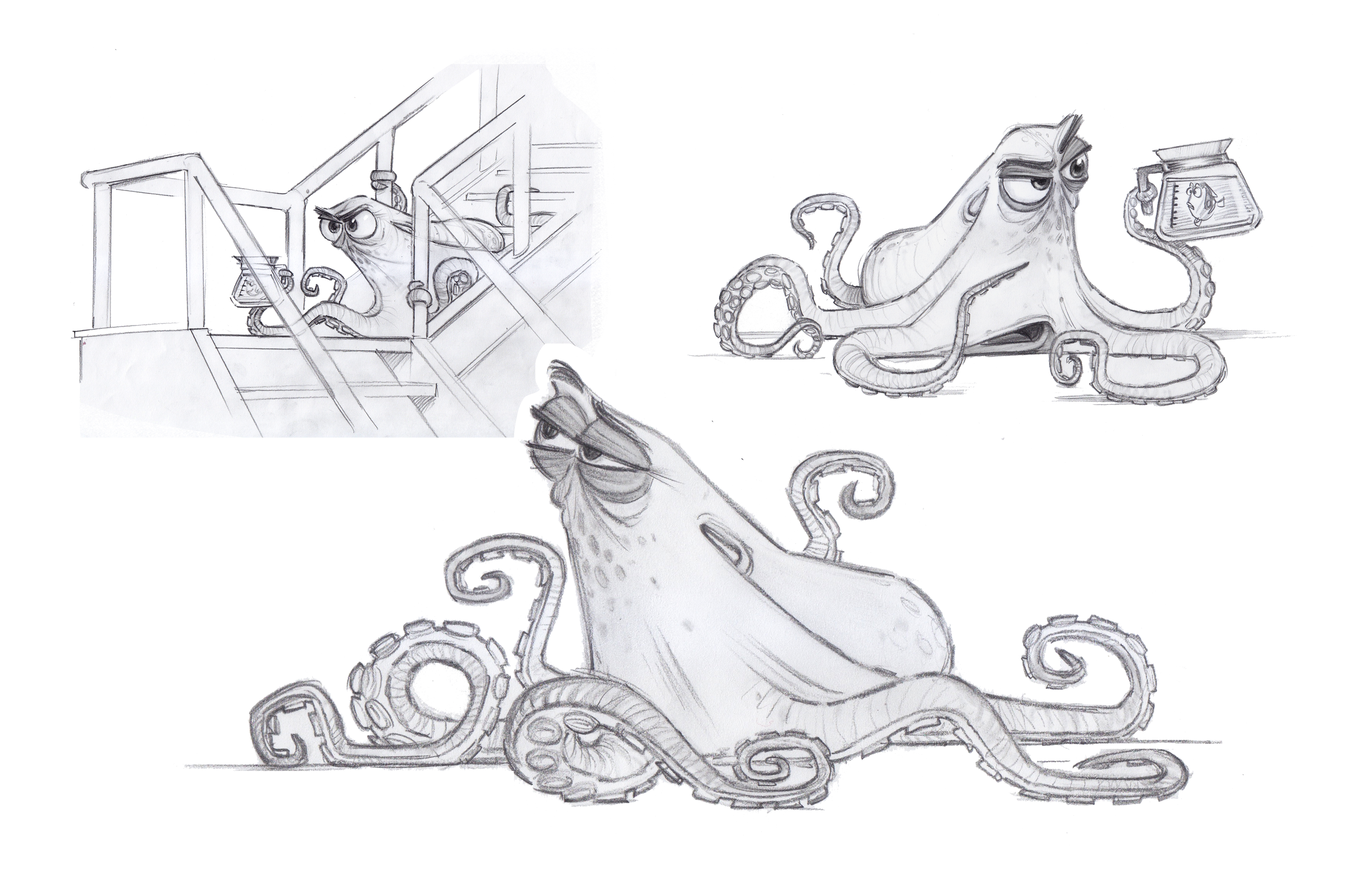 5100x3300 Finding Dory Images Go Behind The Scenes, Plus Concept Art Collider - Finding Nemo Sketch