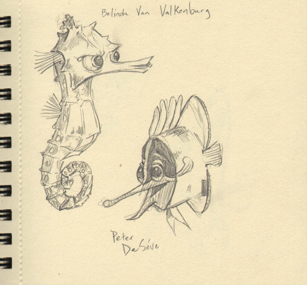 1024x948 Pixar Bound Finding Nemo, Day 1 The Art Of James Richardson - Finding Nemo Sketch