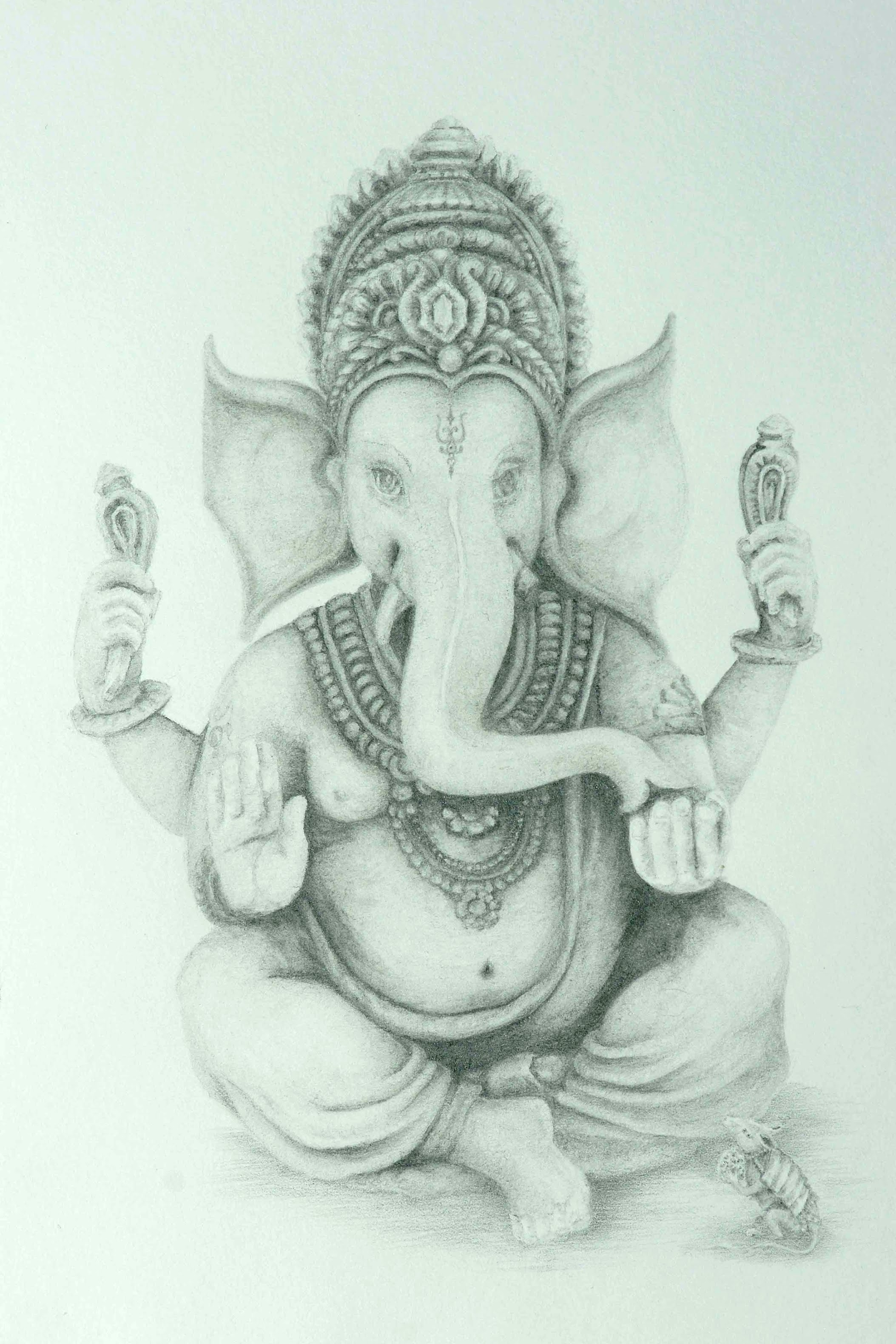 2107x3160 Lord Ganesha Pencil Sketches Drawing Lord Ganesha Fine Art Pencil Part - Fine Art Sketches