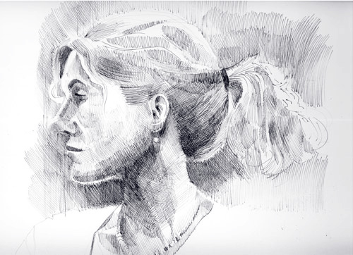 500x362 Pastels And Pencils - Fine Art Sketches