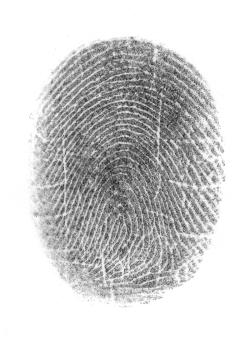 800x1132 Fingerprint Metal Clay Pendant - Fingerprint Sketch