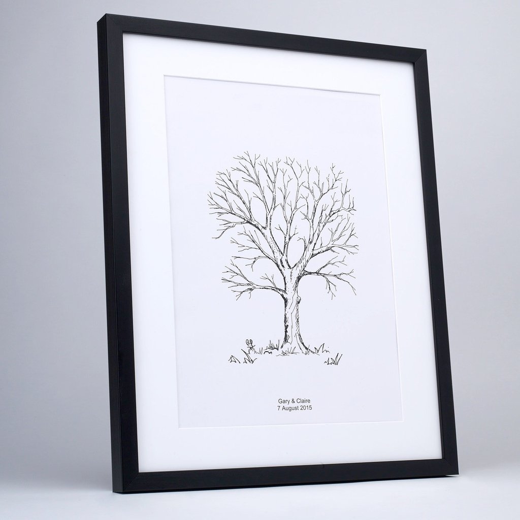 1024x1024 Hand Sketched Fingerprint Tree The Lovely Keepsake Company - Fingerprint Sketch