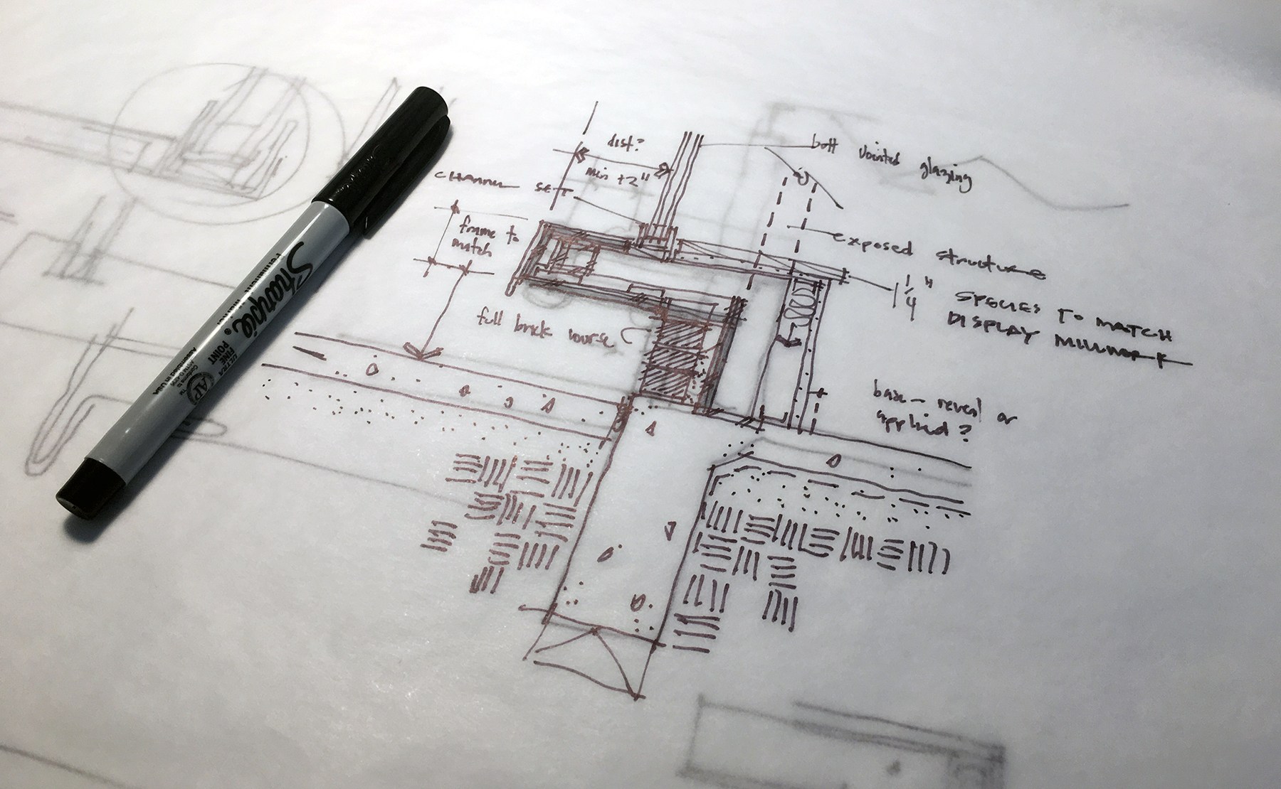 1800x1110 Architectural Sketches - Finished Sketch