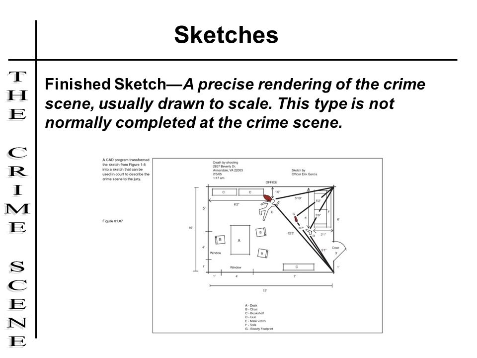 960x720 Investigating The Crime Scene - Finished Sketch