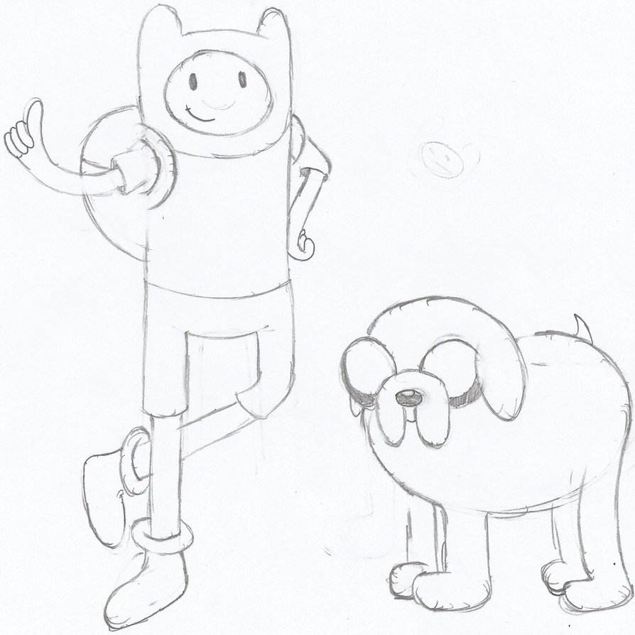 894x894 Finn And Jake Sketch By Sonicdude645 - Finn Sketch