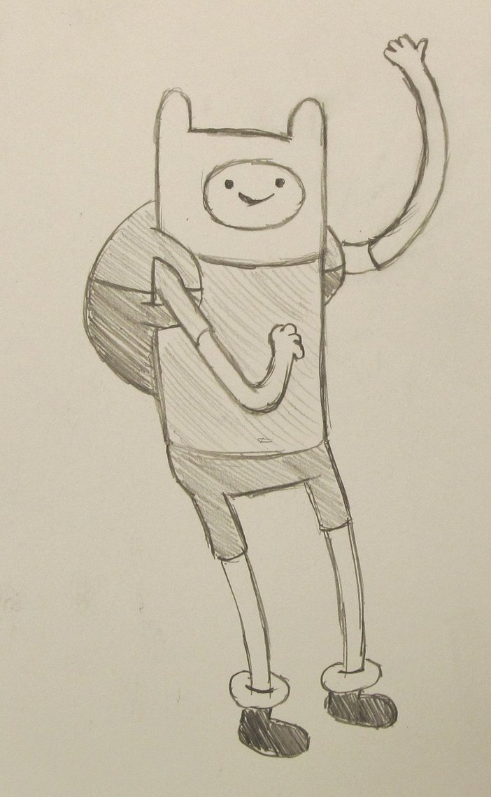 702x1139 Finn The Human Sketch By Drawfd - Finn Sketch