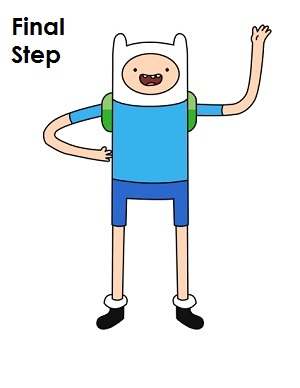 300x388 How To Draw Finn (Adventure Time) - Finn Sketch
