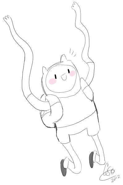 398x597 Small Finn Sketch By Celebi9 - Finn Sketch