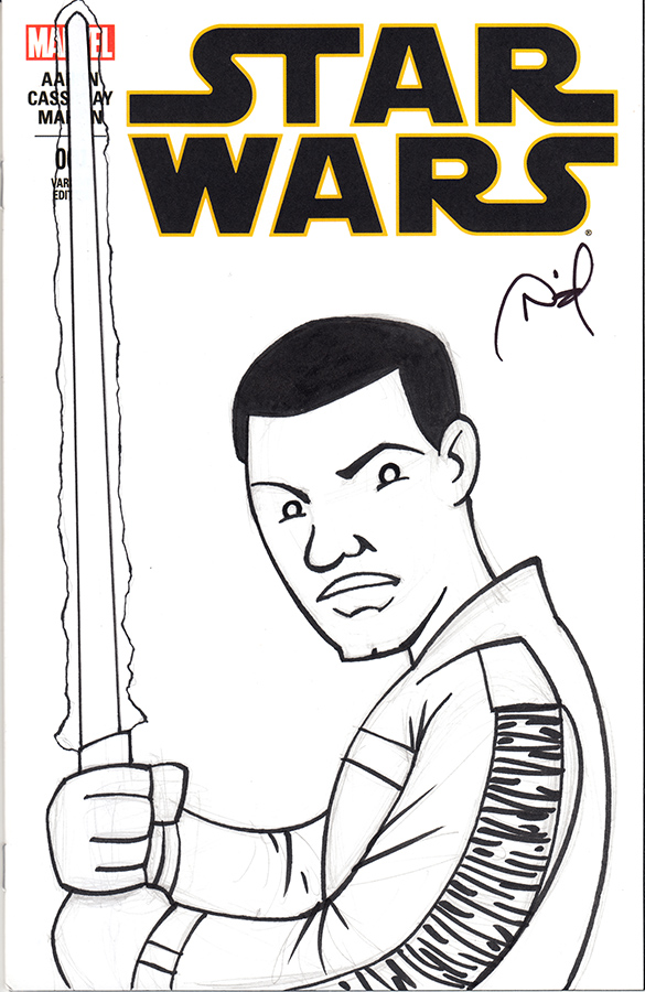 585x900 Star Wars - Finn Sketch
