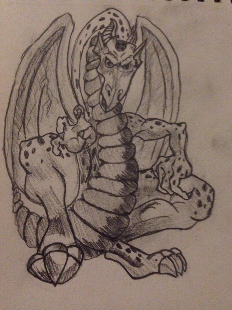 774x1032 Fire Dragon Sketch By Katsanddragons - Fire Dragon Sketch