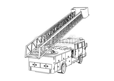 400x283 Sketch Of Fire Engine Vector Buy Photos Ap Images Detailview - Fire Engine Sketch