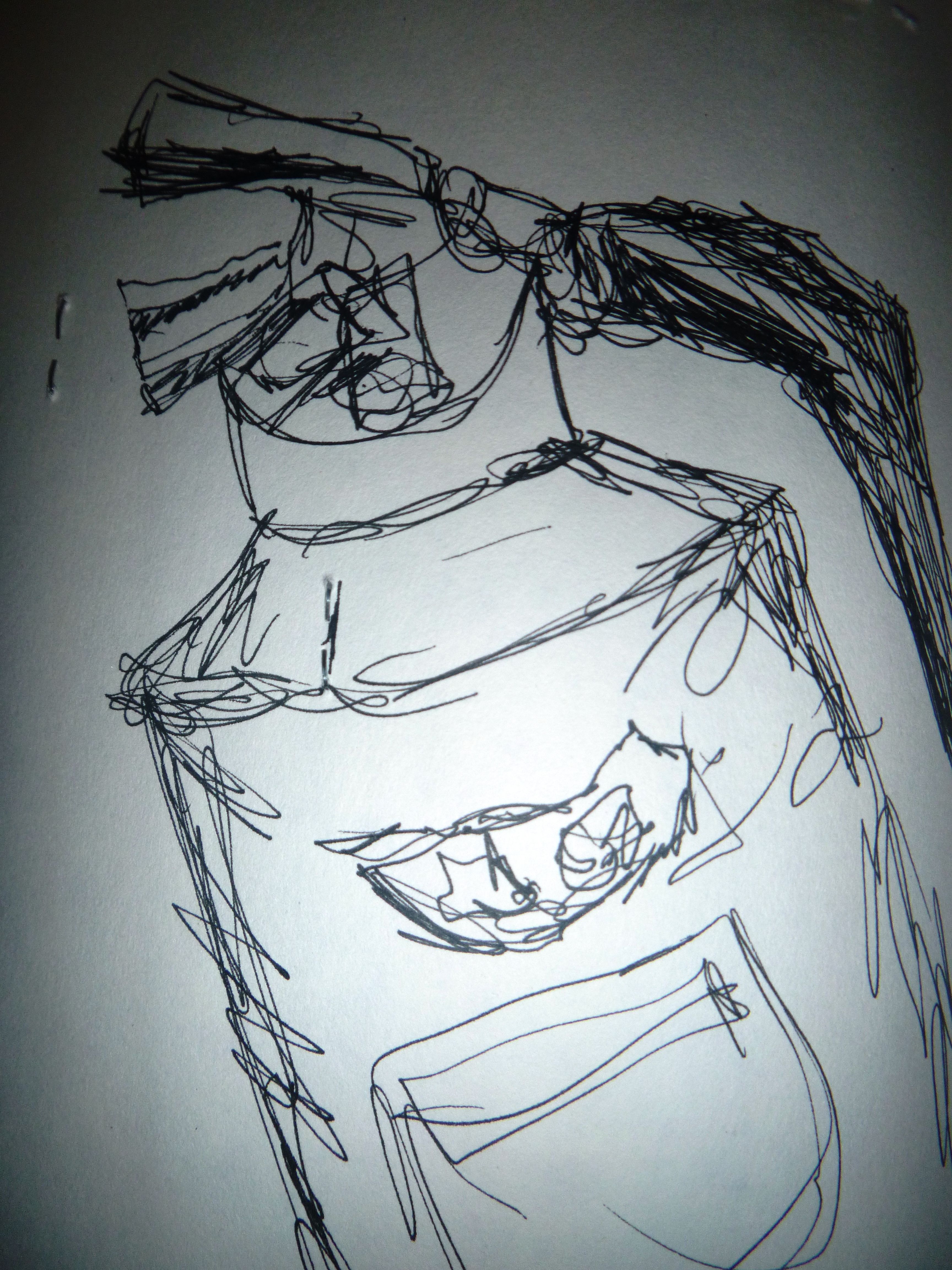 3456x4608 Quick Fineliner Sketch Of A Fire Extinguisher Done In Time To - Fire Extinguisher Sketch