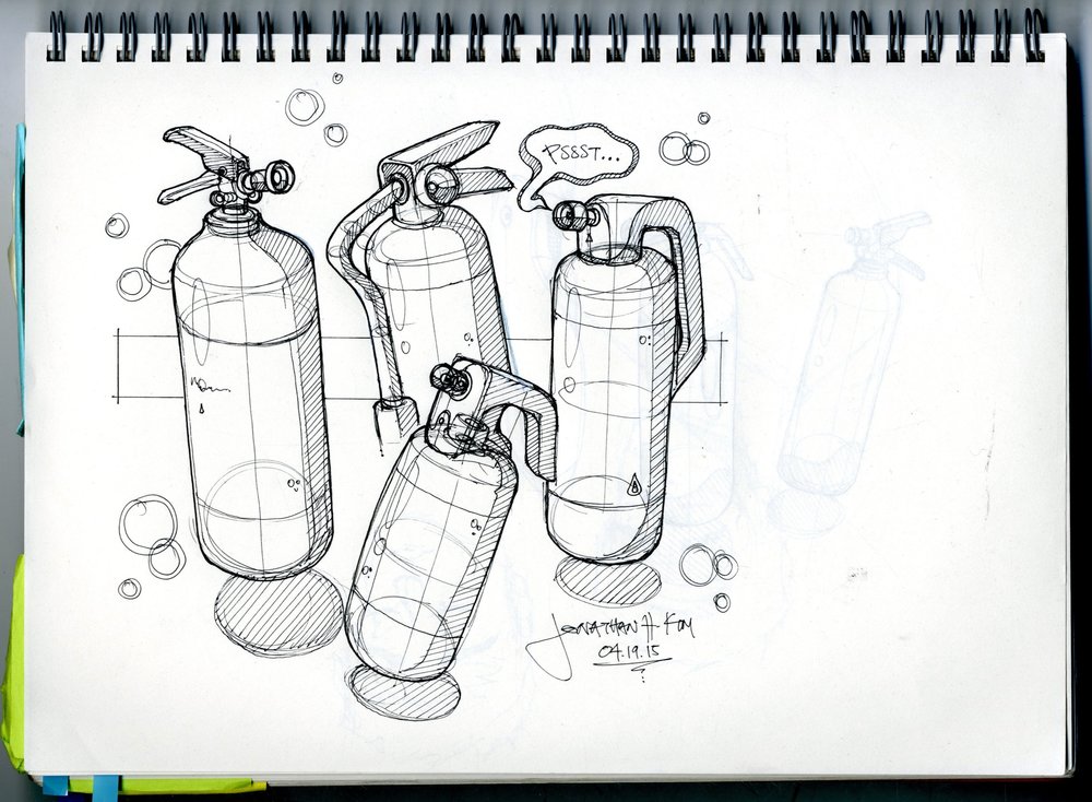 1000x734 Sketchbook Id Jonathan - Fire Extinguisher Sketch