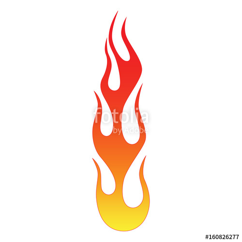 500x500 Flame Tribal Fire. Colored Tribal Flames. It Can Be Used For - Fire Flame Sketch