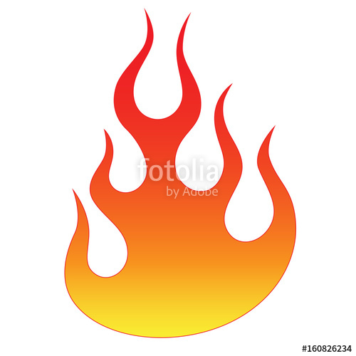 500x500 Flame Vector Fire. Colored Tribal Flames. It Can Be Used For - Fire Flame Sketch