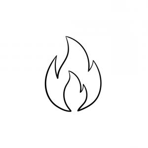 300x300 Stock Illustration Fire Flame Vector Illustration Arenawp - Fire Flame Sketch