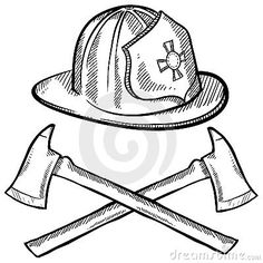236x236 Maltese Cross Coloring Pages Fire Safty Maltese - Fire Helmet Sketch