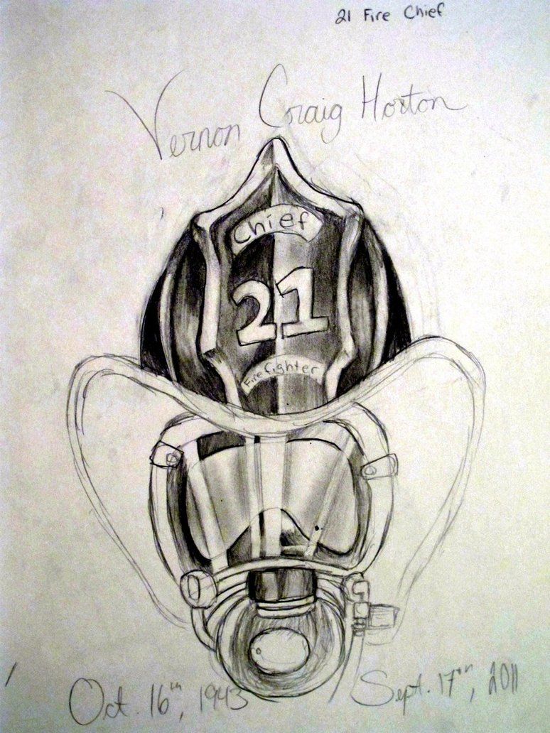 774x1032 Firefighter Helmet Tattoo Sketch By Sakura Koi - Fire Helmet Sketch