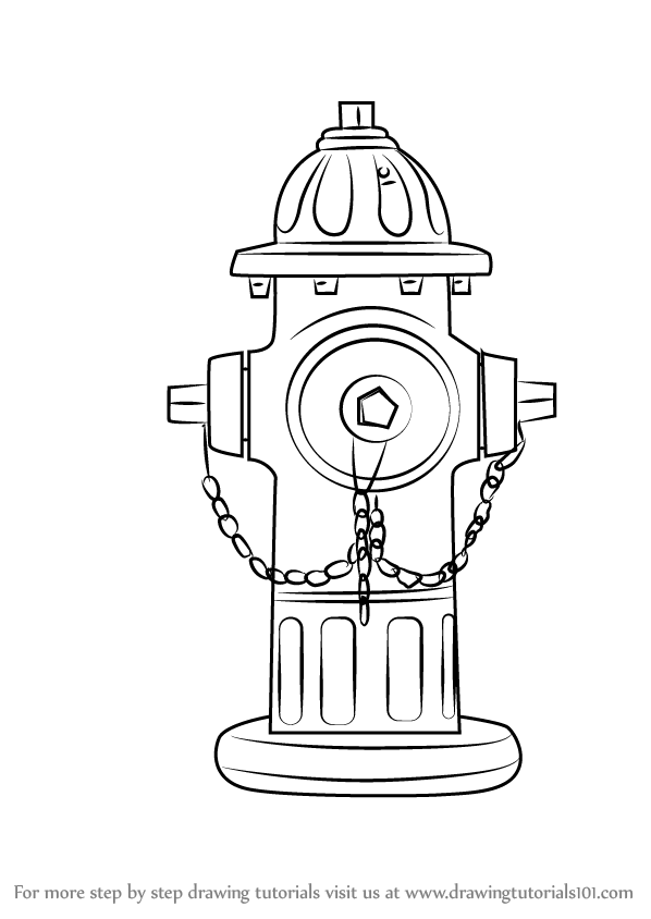 598x844 How To Draw Fire Hydrant - Fire Hydrant Sketch